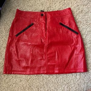 F21 Red Skirt